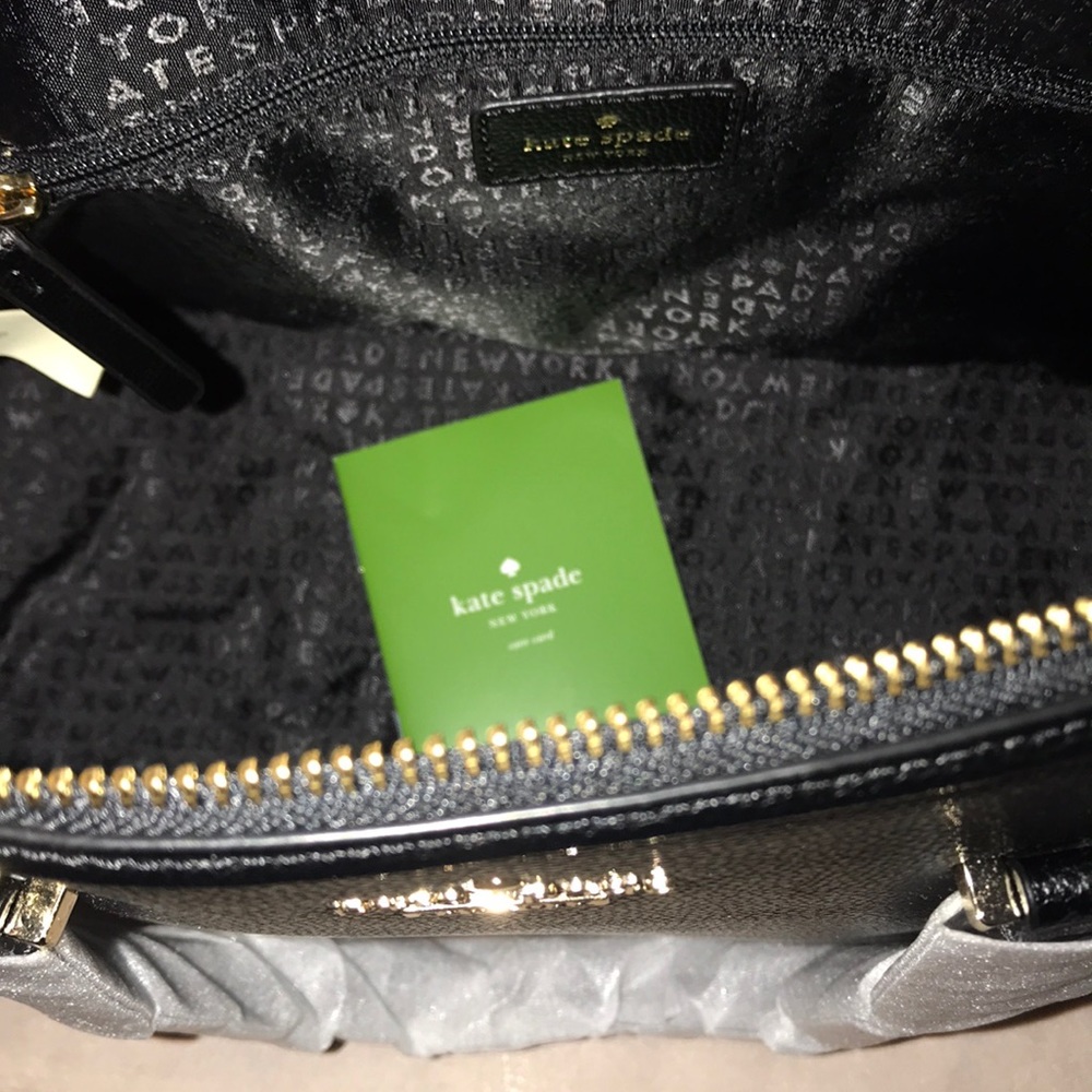 NWT Kate Spade ♠️ Black Satchel Handbag - Picture 16 of 16